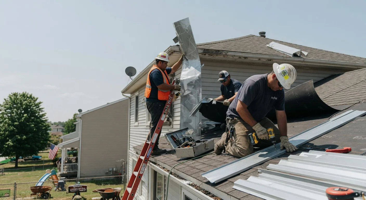 Storm Damage Metal Roof Repair in Porters Falls, WV
